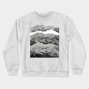 MOUNTAIN MASHUP (MONOCHROME) Crewneck Sweatshirt